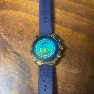 Michael Kors Gold and Blue Smartwatch